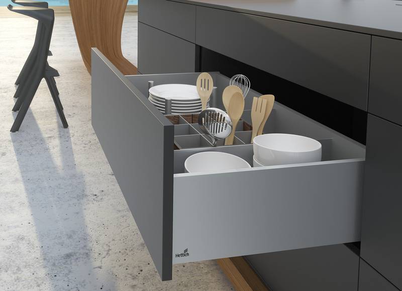 Hettich Drawer System AvanTech You with Silent System Compatible with Push To Open