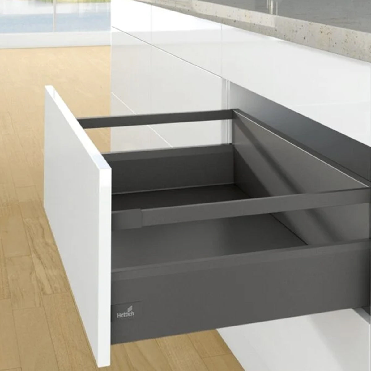 Hettich Drawer System Innotech Atira with Integrated Silent System