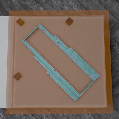 Sliding top with diagonal opening - ATIM Corner