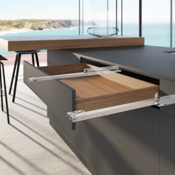 Hettich Runner Quadro V6 You M 350mm Full Extension With Integrated Silent System and Catch